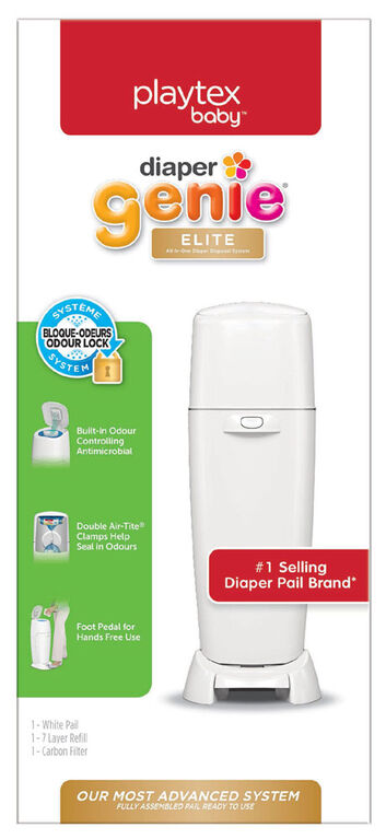 Diaper Genie Elite Diaper Pail - Designer White