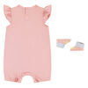 Levi's Heart Romper and Booties Set - Quartz Pink
