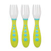 Fourchettes Kiddy Cutlery de First Essentials par NUK™, paquet de 3- Vert.
