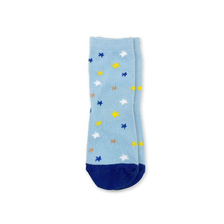 Chloe + Ethan - Chaussettes pour Petits, Étoiles Bleu Royal, 3T-4T