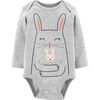 Carter's Bunny Hug Collectible Bodysuit - Grey, 24 Months