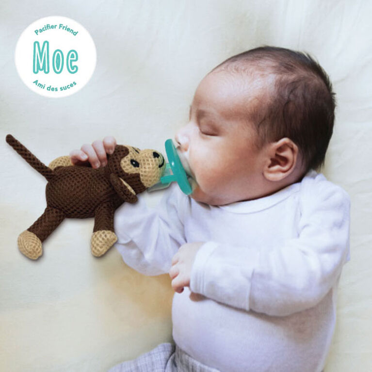 babyworks Pacifier Friend with Pacifier - "Moe" Monkey