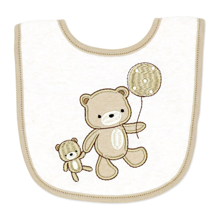 Naturelle 5 Piece Bib and Sock Set: Beige