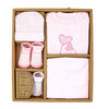 Naturelle 5 Piece Layette Box Set: Pink 0-6M