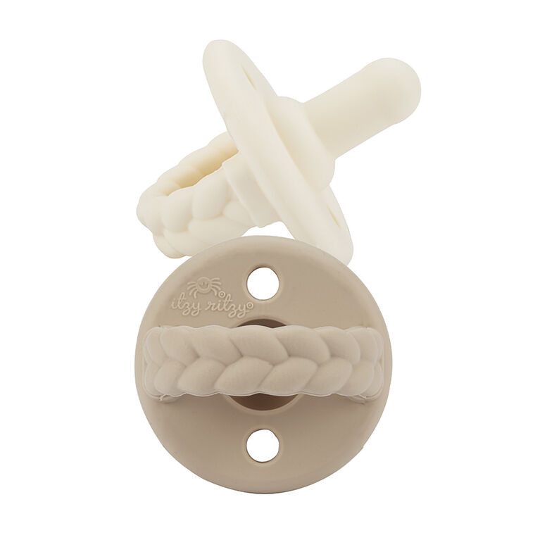Itzy Ritzy Sweetie Soother 2pk - Toast and Buttercream