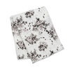 Lulujo Baby Hello World Newborn Bamboo Hat and Swaddle Blanket Set Black Floral
