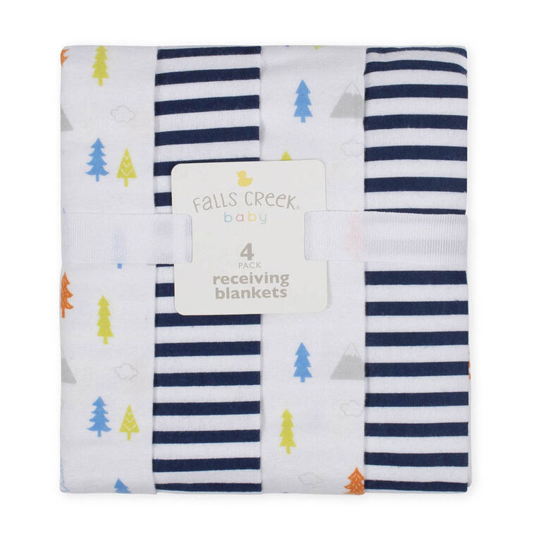 Fall S Creek 4pk Receiving Blankets Trees Stripes English Edition Babies R Us Canada