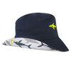 Baby B - Bucket Hat - Shark, Blue, 0-12M