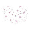 Baby Mode Signature 4 Piece Bib & Headbands: Mauve Floral