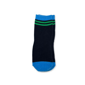 Chloe + Ethan - Toddler Socks, Royal Blue Sport Stripe, 3T-4T