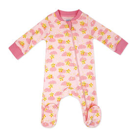 Baby Mode Interlock Coverall: Pink Cloud 3-6M