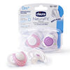 Chicco NaturalFit 2-Pack Deco Orthodontic Pacifier 0 Months+ - Pink