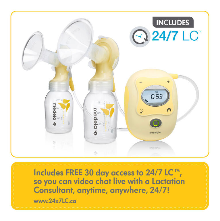 Medela Freestyle Double Electric Breastpump With Bpa Free Bottles Babies R Us Canada
