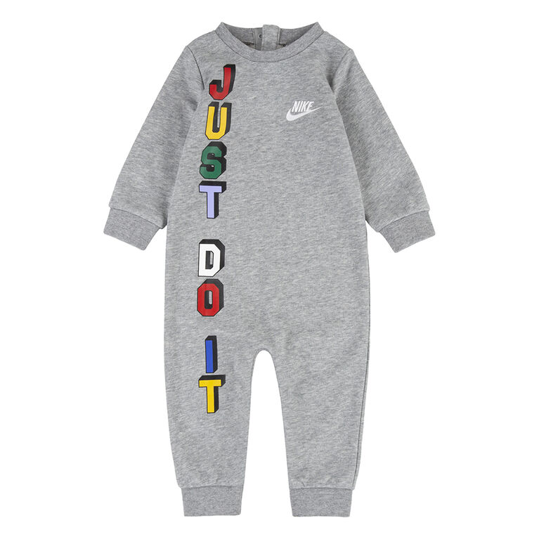 Barboteuse Nike Just Do It - 042 Gris  - Taille 24 Mois