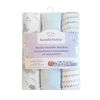 Koala Baby - 3 Pk Muslin Swaddle - Blue Dinos