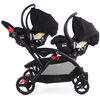 Contours Options Tandem Stroller - Black/Red - R Exclusive