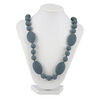 Nuby Teething Trends Teething Necklace with Round+Flat Beads - Grey