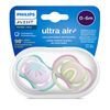 Avent Ultra Air Pacifier 0-6m sun/ rainbow 2pk