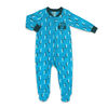 Koala Baby Microfleece Sleeper Blue Lightning Bolts - Little Rock Star, Newborn