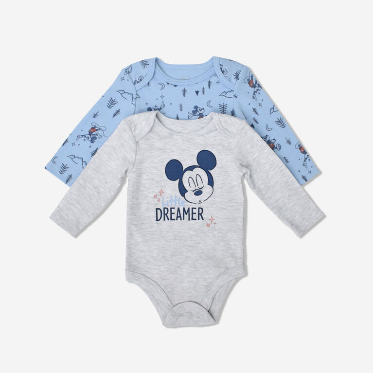 Mickey Mouse 2 Piece Bodysuit Set Blue 3M