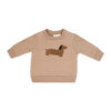 Baby Mode 3 Piece Fleece Jogger Set:Brown Dog 3M