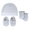 Koala Baby bonnet, mitaines et chaussons Gris, 3-6 mois