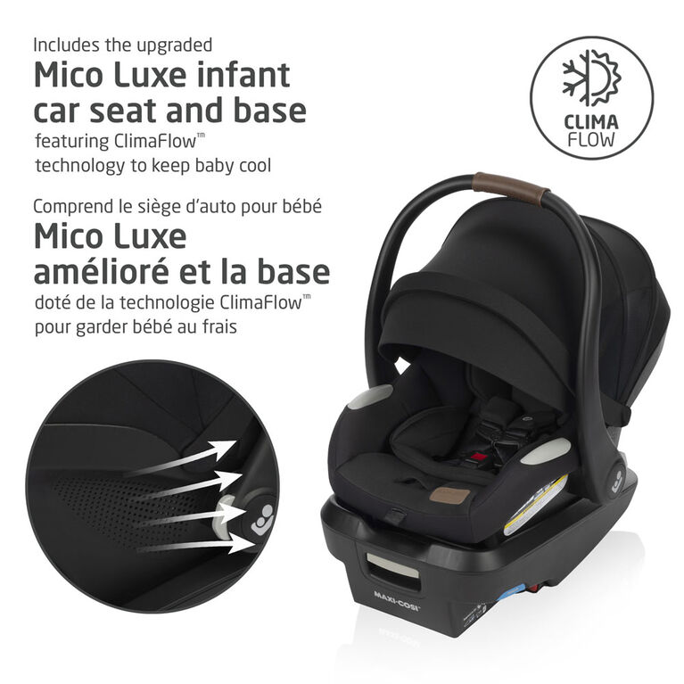 Maxi Cosi Zelia Luxe 5-in-1 Modular Travel System - Basalt Black