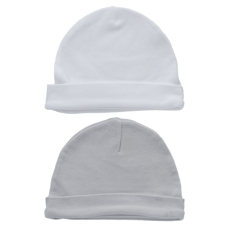 Koala Baby 2-Pack Hat Set - Grey