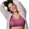 Bravado! Designs Body Silk Seamless Maternity & Nursing Bra, Berry Jacquard, Large Full Cup