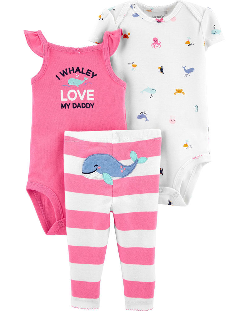 Carter s 3 piece Whale Set 3 6 Months Toys R Us Canada