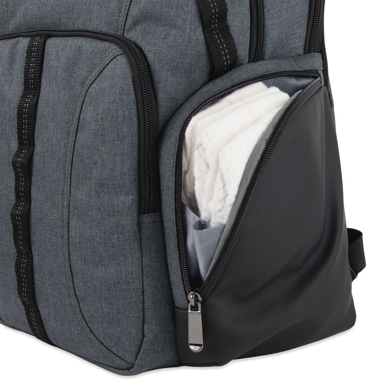 Baby Essentials Deluxe Backpack - Grey