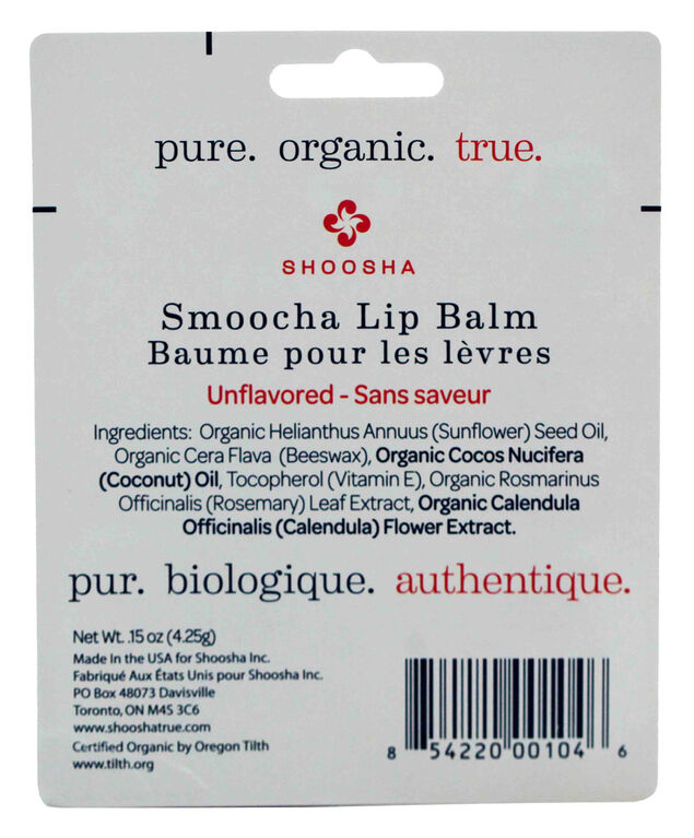 Shoosha Smoocha Lip Balm Unflavored