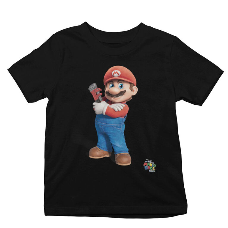 Short Sleeve Mario T-Shirt Black - 4