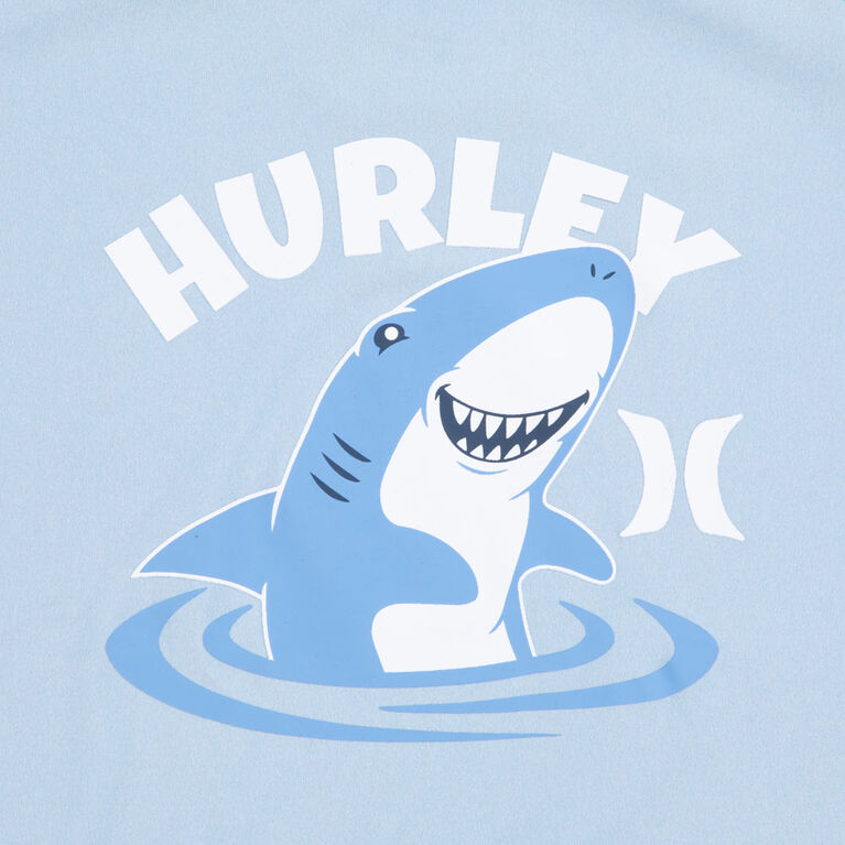 Hurley UPF 50+ Shark Frenzy Raglan Swim Set - Blue - Size - 24M