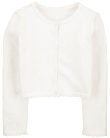 Carter's Button Front Cardigan Ivory 5T