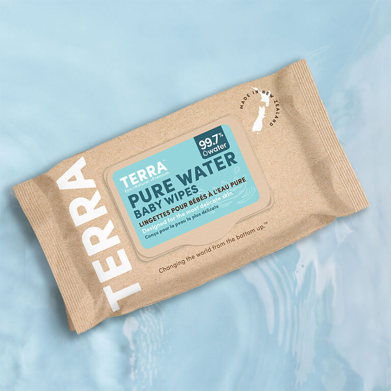 Terra Baby Wipes NZ Water - 70 Pack