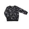 Koala Baby Boys Cotton French Terry Sweatshirt Black Safari Print 18-24M