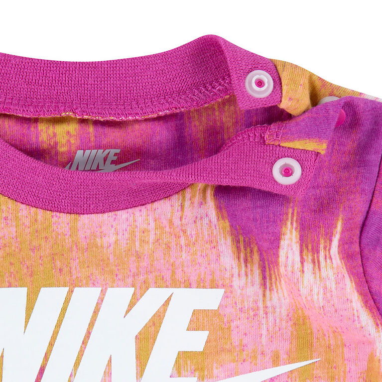 Nike Romper - Pink/Orange - Size 3 Months