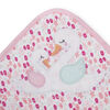 Ensemble de cape de bain et débarbouillette de Koala Baby cygne rose.