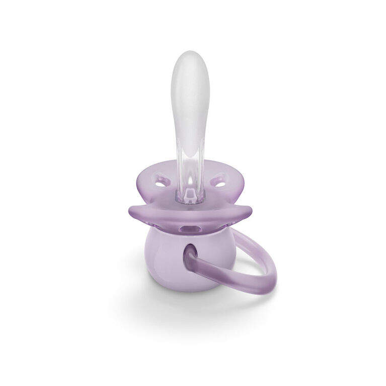 Avent Ultra Soft Pacifier 0-6m lycheee/ lilac 2pk