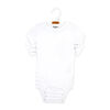 Naturelle 4 Pack Short Sleeve Bodysuit: White Newborn