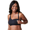 Bravado! Designs Tranquil Maternity & Nursing Low Impact Sports Bra, Black, X-Large