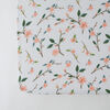 Red Rover - Cotton Muslin Crib Sheet -  Peach Blossom - R Exclusive