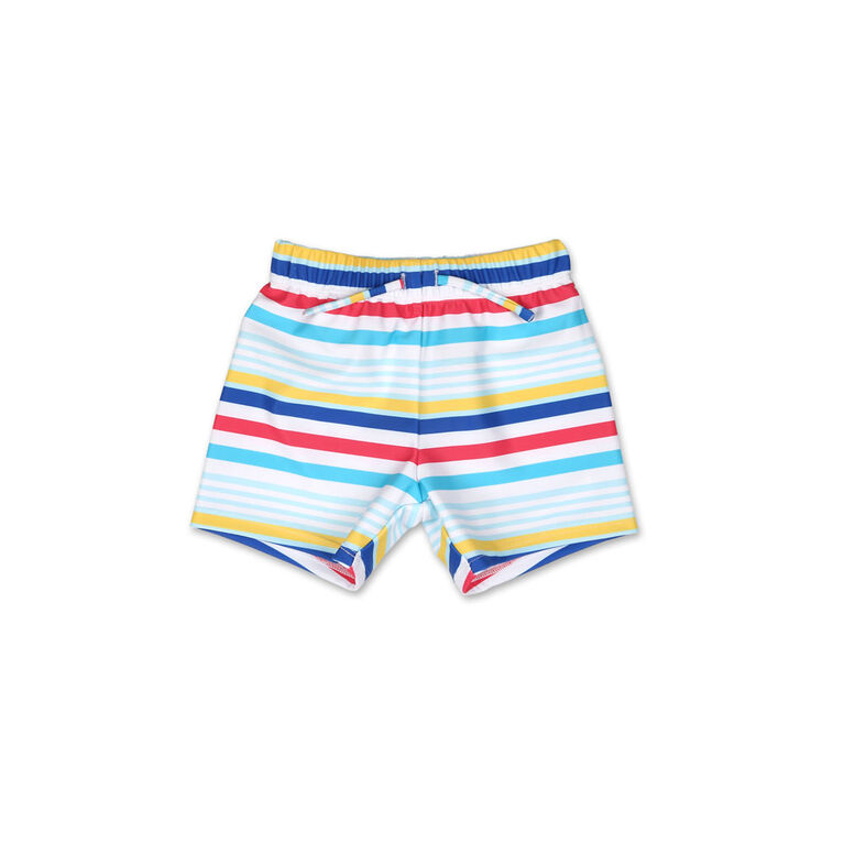 Short de bain Koala Baby à rayures multicolores, Jusqu'à 3 mois