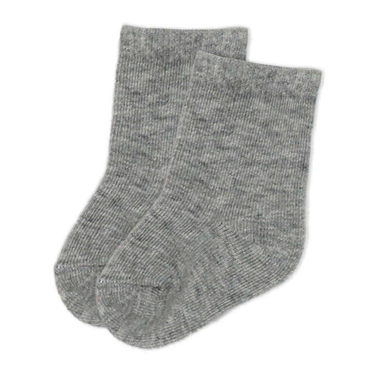 Small Wonder - Baby Sock, Grey 0-6M