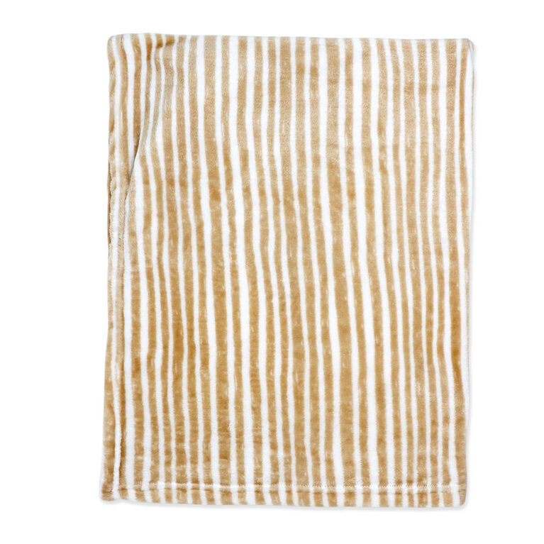 Jesse & Lulu Fleece Blanket with Tan Lion Toy