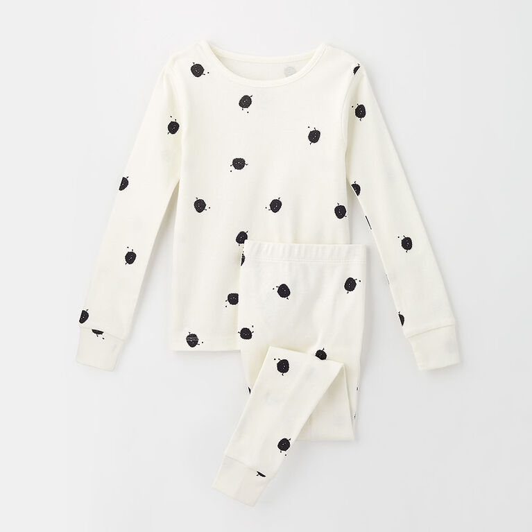 pyjama deux pièces à manches longues imprimé crème RISE Little Earthling