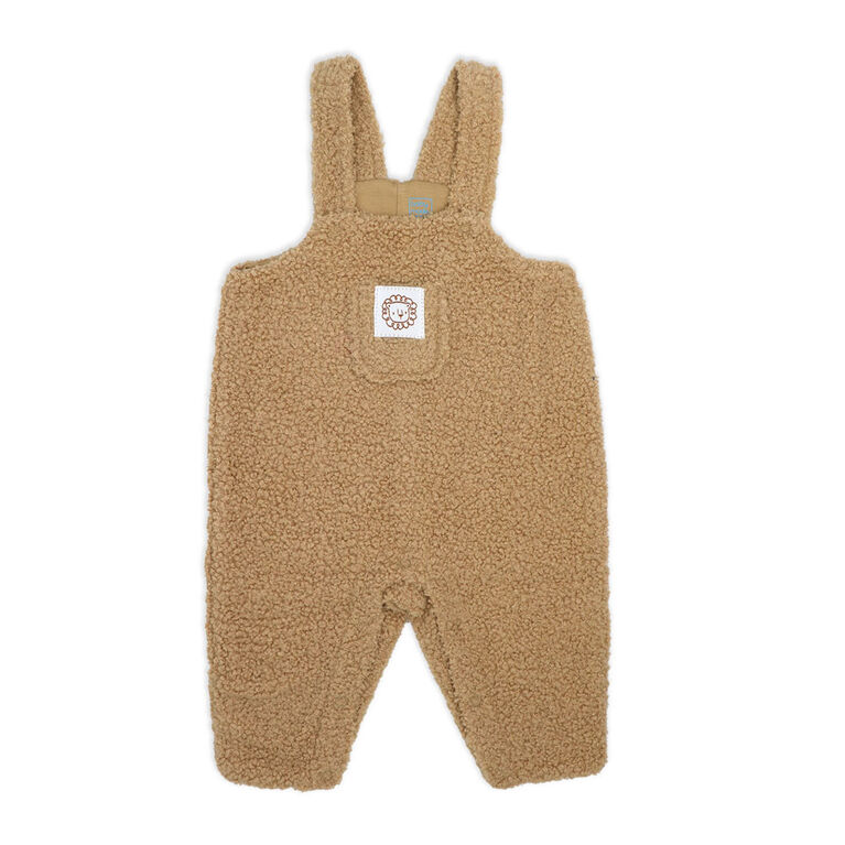 Baby Mode 3 Piece Sherpa Jumper Set: Brown Lion