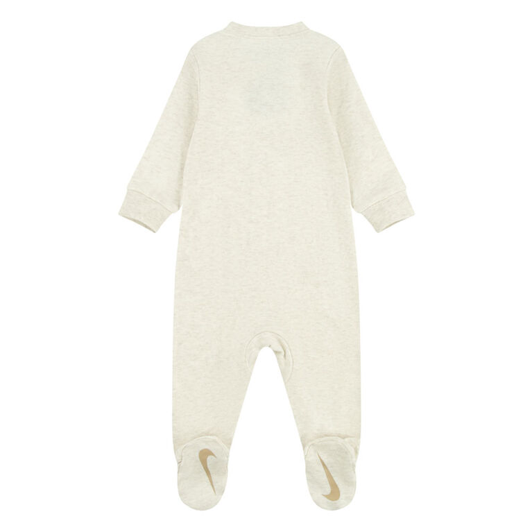 Nike Coverall - Pale Ivory Heather -Size 9M