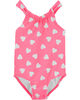 Maillot de bain 1 pi&egrave;ce &agrave; c&oelig;ur Carter&rsquo;s &ndash; rose, 24 mois